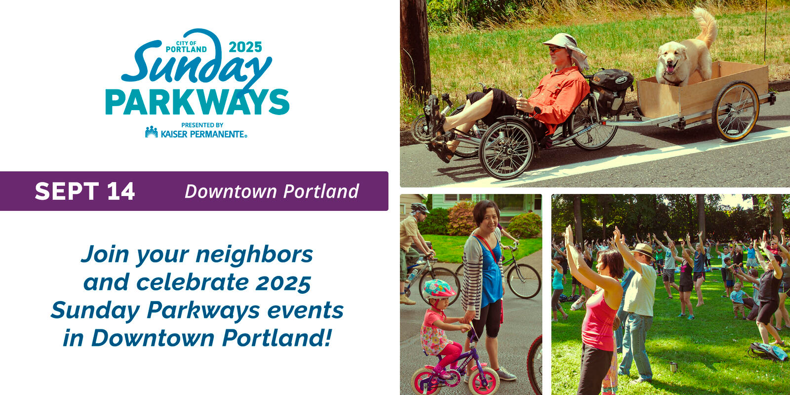Downtown Portland Sunday Parkways – September 14, 2025