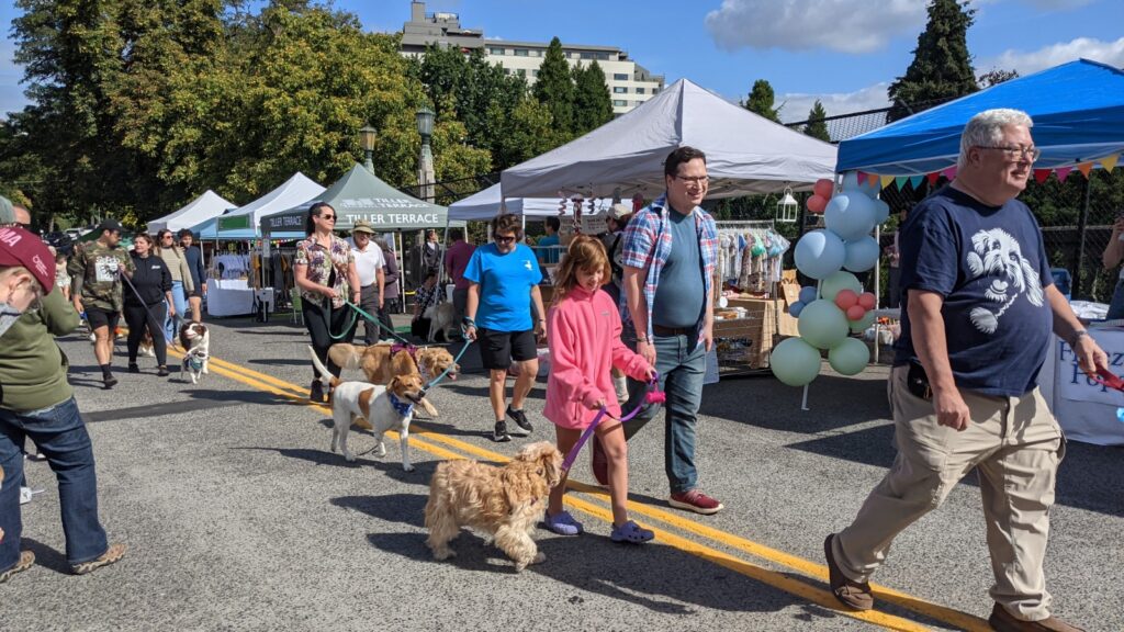 Dog parade on Vista Bridge to get 2026 Goose Hollow Days started
